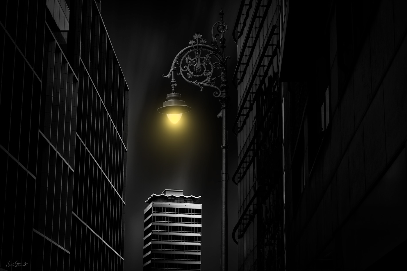 Liberty Light – Liberty Hall and street lamp, Dublin
